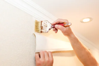 Pose de papier peint à Creysseilles — revêtements muraux et toiles de verre
